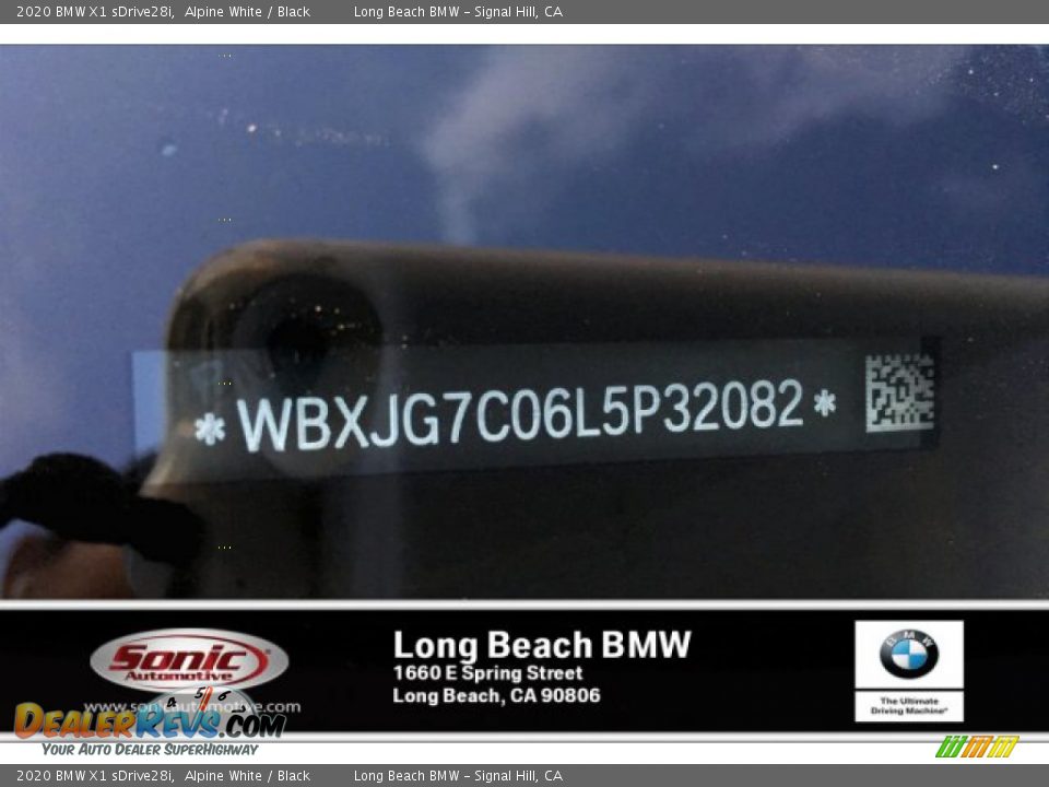 2020 BMW X1 sDrive28i Alpine White / Black Photo #11