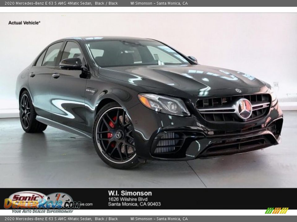 2020 Mercedes-Benz E 63 S AMG 4Matic Sedan Black / Black Photo #1