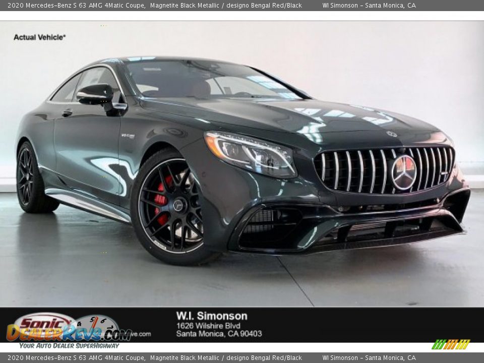 2020 Mercedes-Benz S 63 AMG 4Matic Coupe Magnetite Black Metallic / designo Bengal Red/Black Photo #1