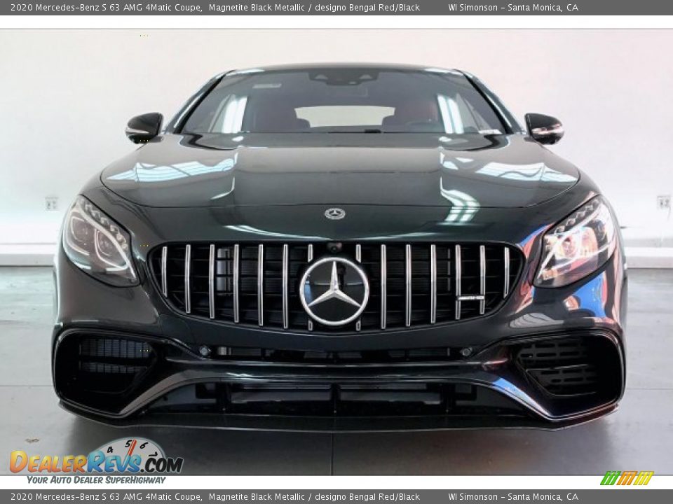 2020 Mercedes-Benz S 63 AMG 4Matic Coupe Magnetite Black Metallic / designo Bengal Red/Black Photo #2