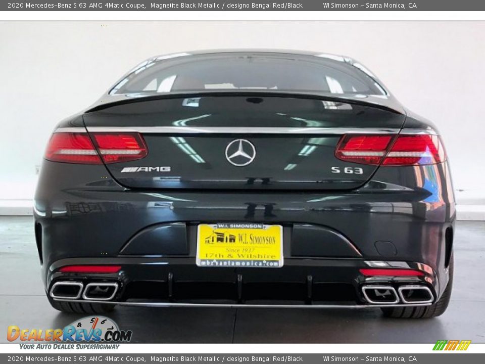 2020 Mercedes-Benz S 63 AMG 4Matic Coupe Magnetite Black Metallic / designo Bengal Red/Black Photo #3