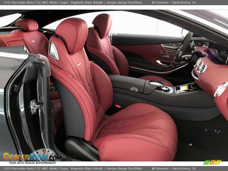 2020 Mercedes-Benz S 63 AMG 4Matic Coupe Magnetite Black Metallic / designo Bengal Red/Black Photo #6