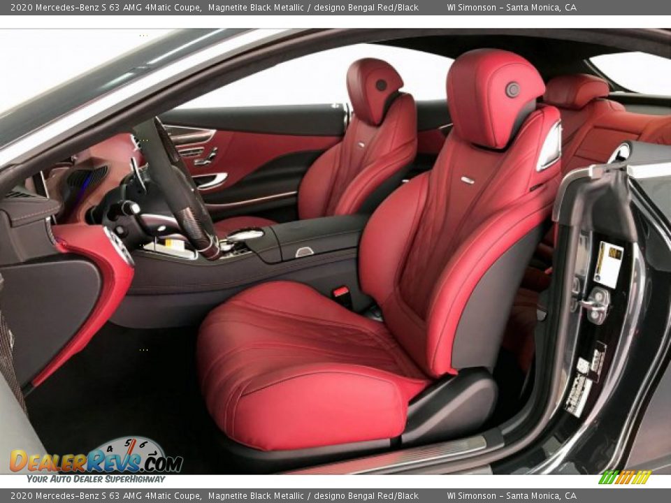 2020 Mercedes-Benz S 63 AMG 4Matic Coupe Magnetite Black Metallic / designo Bengal Red/Black Photo #14