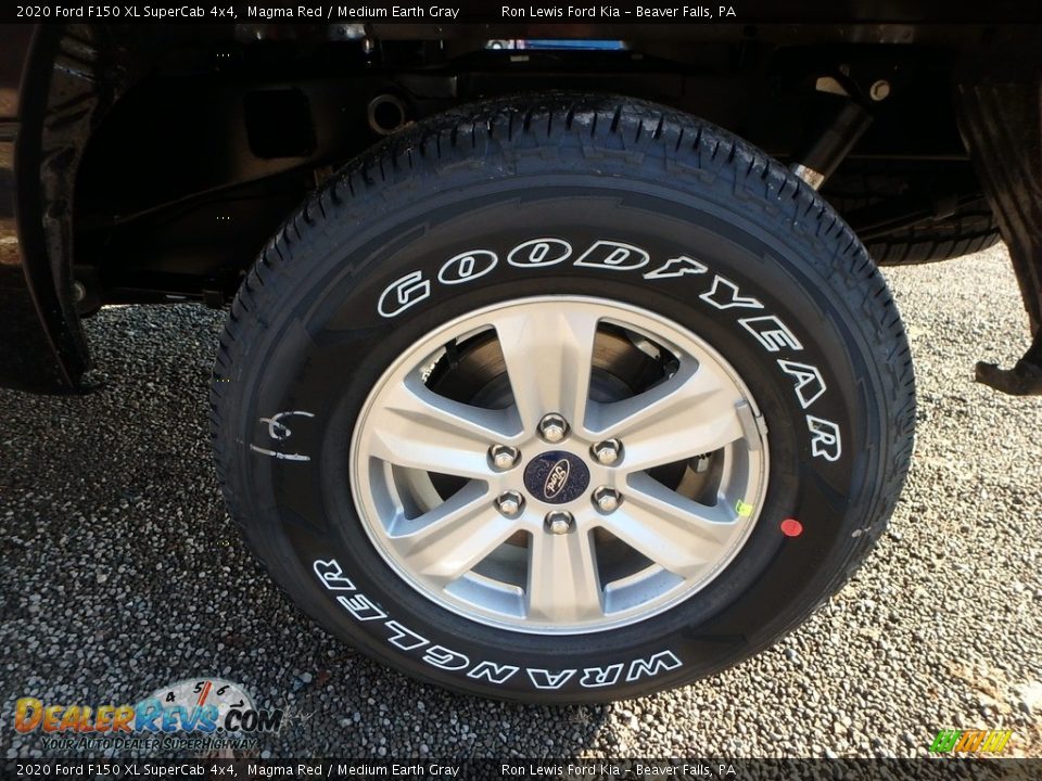 2020 Ford F150 XL SuperCab 4x4 Magma Red / Medium Earth Gray Photo #9
