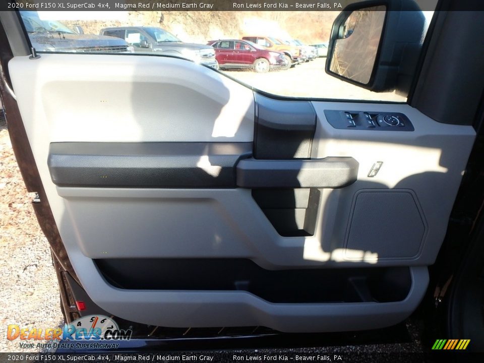 2020 Ford F150 XL SuperCab 4x4 Magma Red / Medium Earth Gray Photo #15