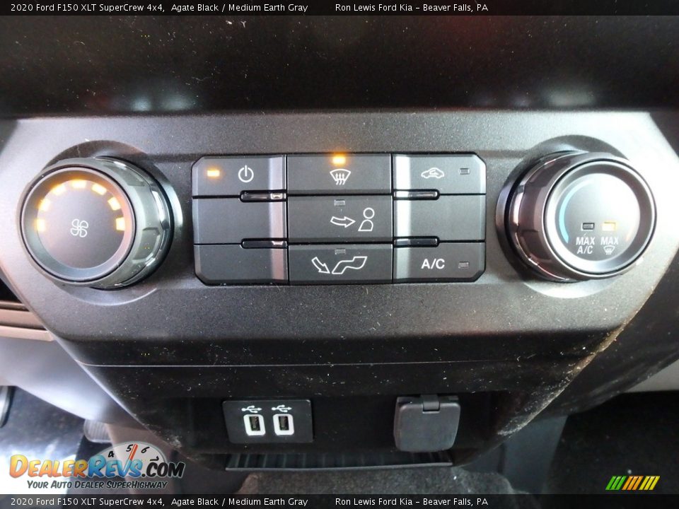 2020 Ford F150 XLT SuperCrew 4x4 Agate Black / Medium Earth Gray Photo #16