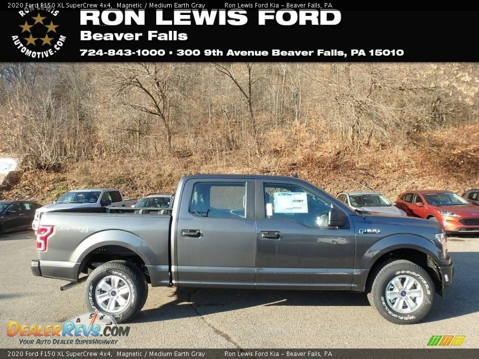 2020 Ford F150 XL SuperCrew 4x4 Magnetic / Medium Earth Gray Photo #1