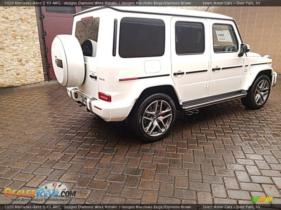 2020 Mercedes-Benz G 63 AMG designo Diamond White Metallic / designo Macchiato Beige/Espresso Brown Photo #4