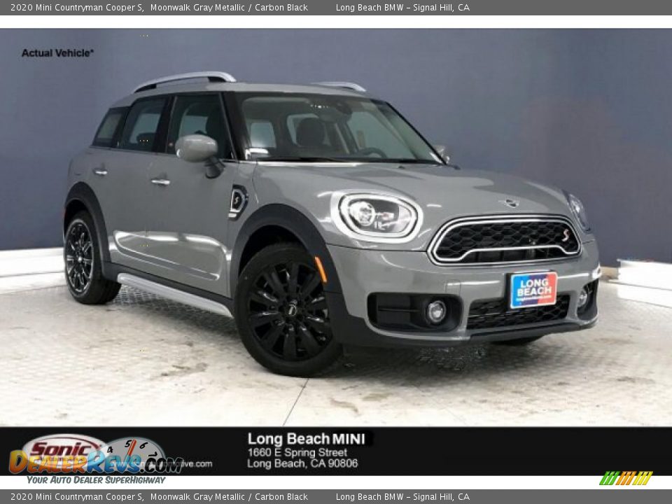 2020 Mini Countryman Cooper S Moonwalk Gray Metallic / Carbon Black Photo #1