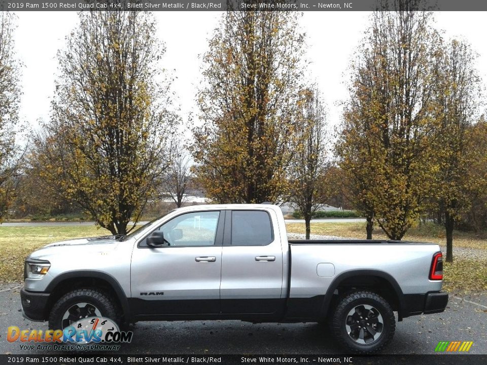 Billett Silver Metallic 2019 Ram 1500 Rebel Quad Cab 4x4 Photo #1