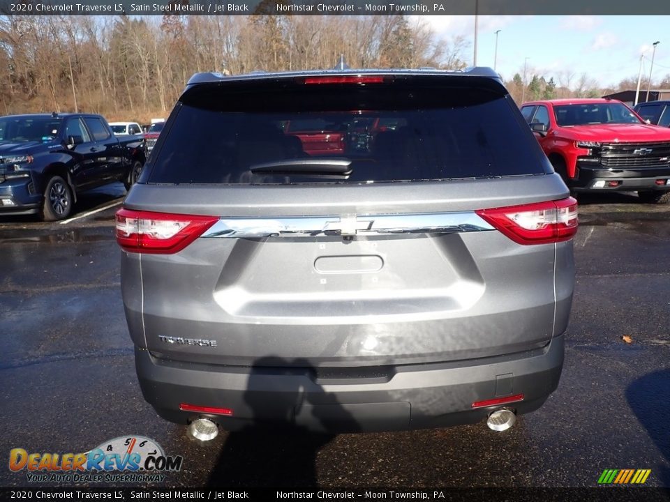 2020 Chevrolet Traverse LS Satin Steel Metallic / Jet Black Photo #4