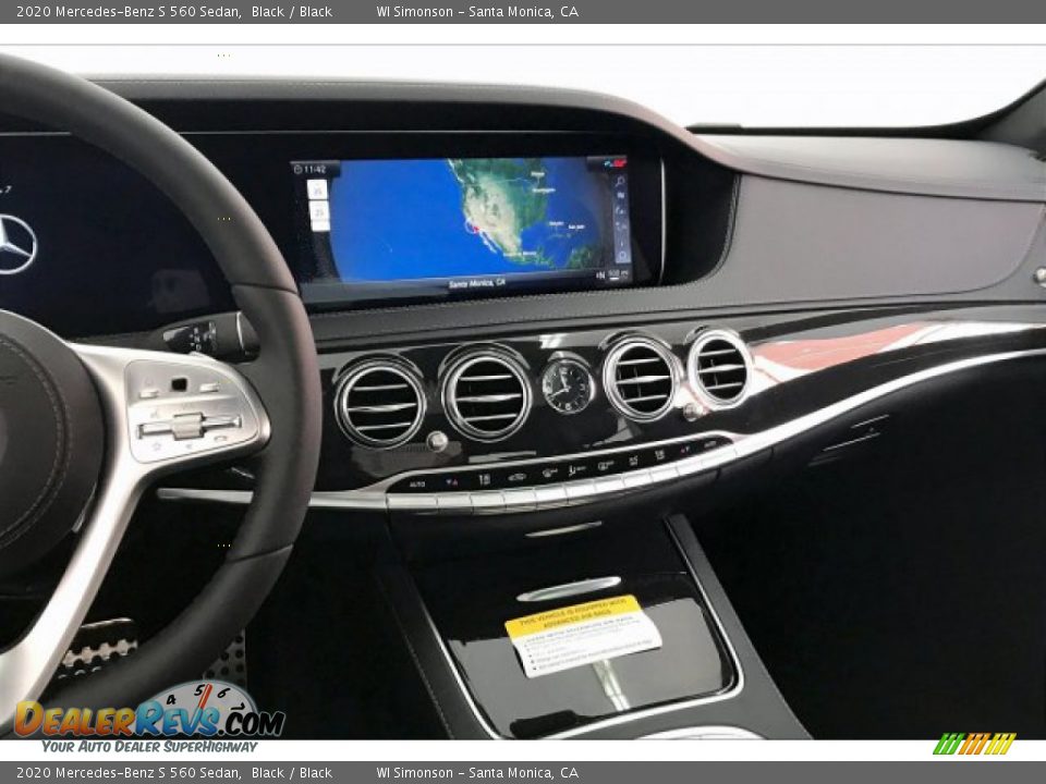 2020 Mercedes-Benz S 560 Sedan Black / Black Photo #6