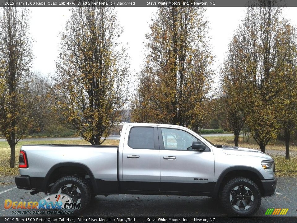 Billett Silver Metallic 2019 Ram 1500 Rebel Quad Cab 4x4 Photo #5
