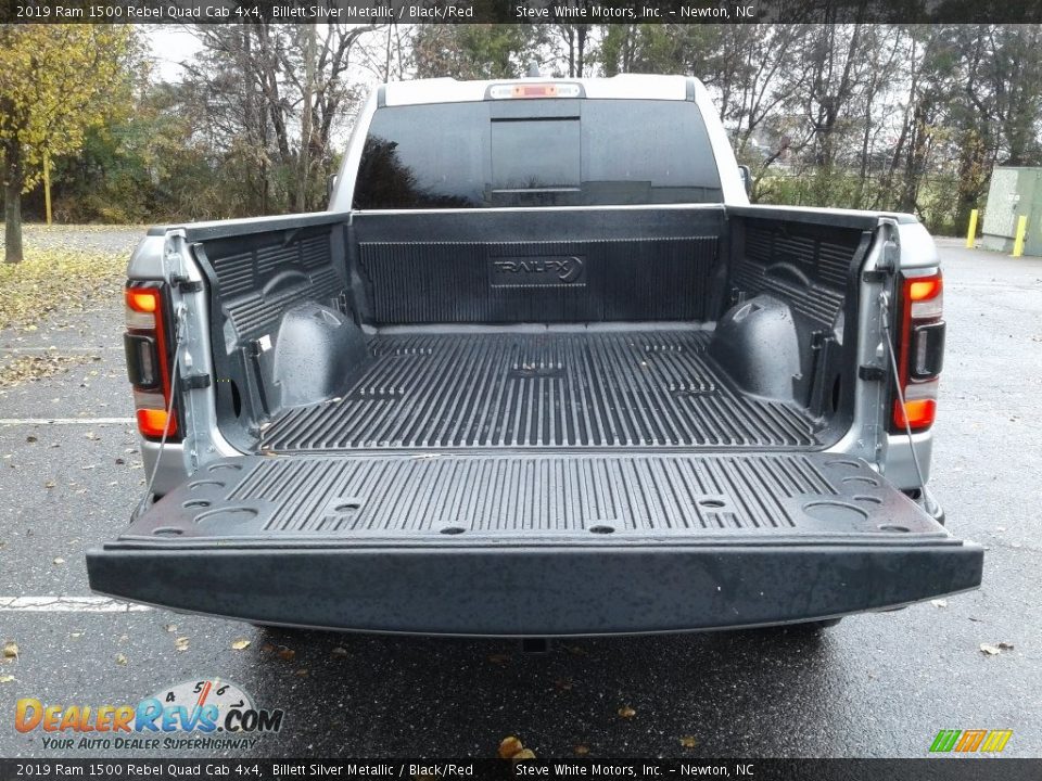2019 Ram 1500 Rebel Quad Cab 4x4 Billett Silver Metallic / Black/Red Photo #12