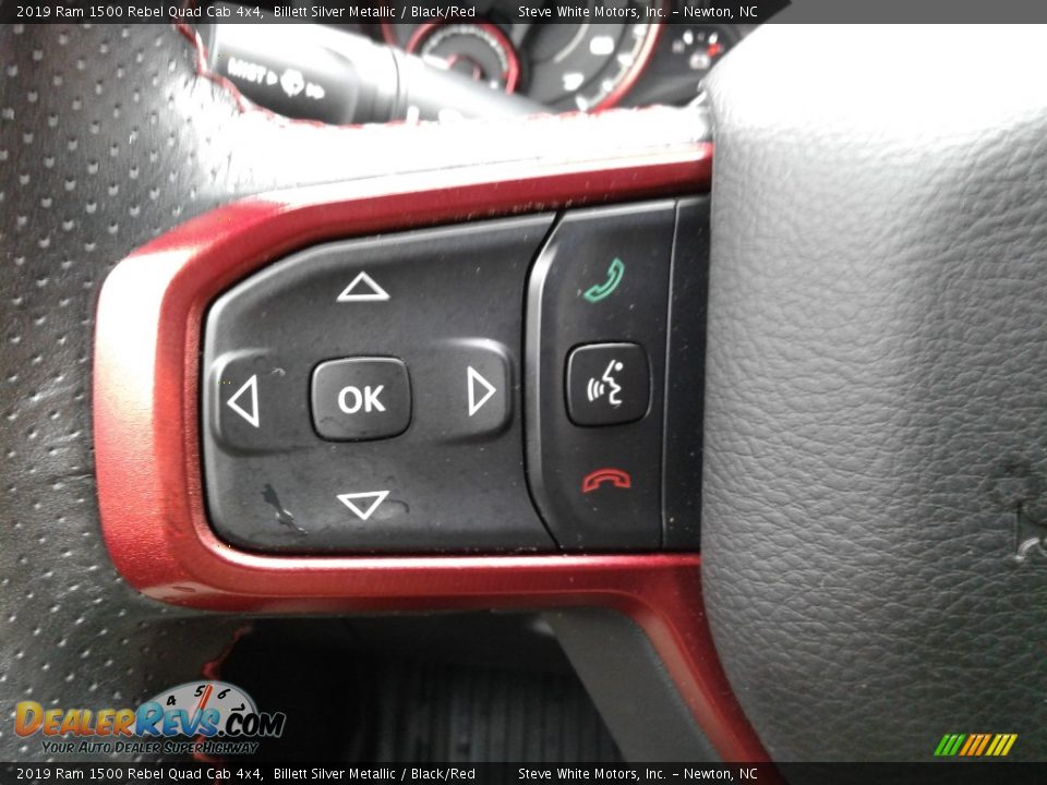 2019 Ram 1500 Rebel Quad Cab 4x4 Steering Wheel Photo #17