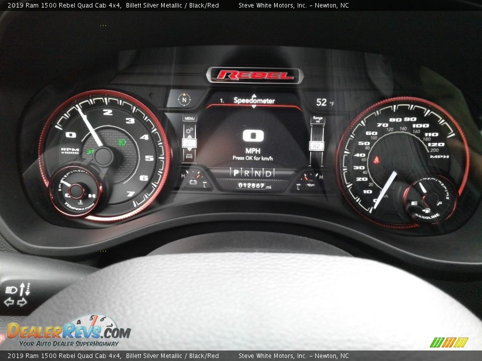 2019 Ram 1500 Rebel Quad Cab 4x4 Gauges Photo #19