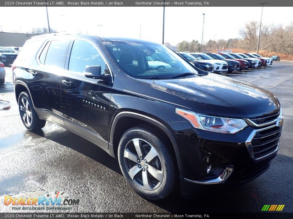 2020 Chevrolet Traverse LT AWD Mosaic Black Metallic / Jet Black Photo #7