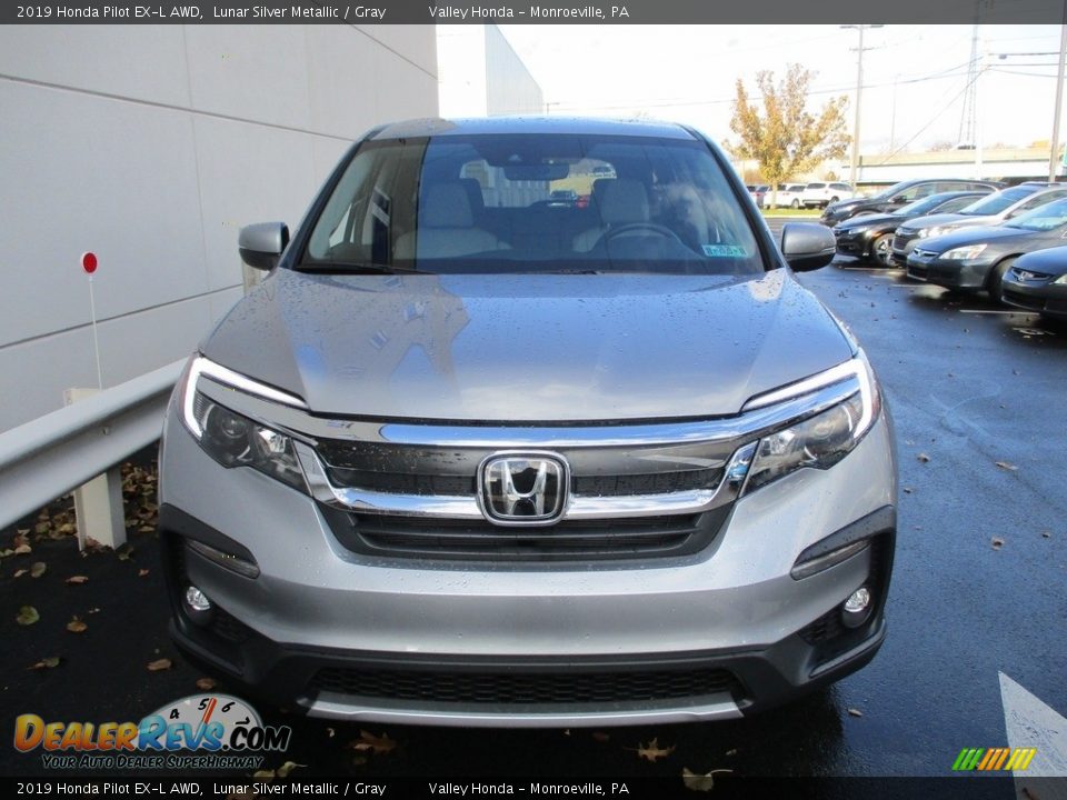 2019 Honda Pilot EX-L AWD Lunar Silver Metallic / Gray Photo #8