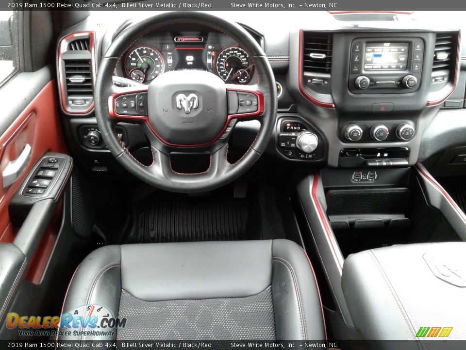 Dashboard of 2019 Ram 1500 Rebel Quad Cab 4x4 Photo #27