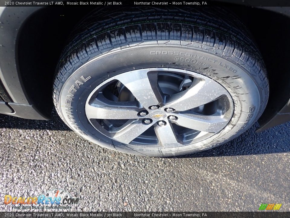 2020 Chevrolet Traverse LT AWD Mosaic Black Metallic / Jet Black Photo #9