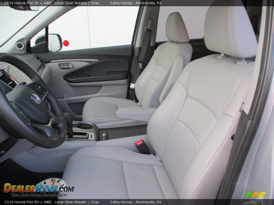 2019 Honda Pilot EX-L AWD Lunar Silver Metallic / Gray Photo #12