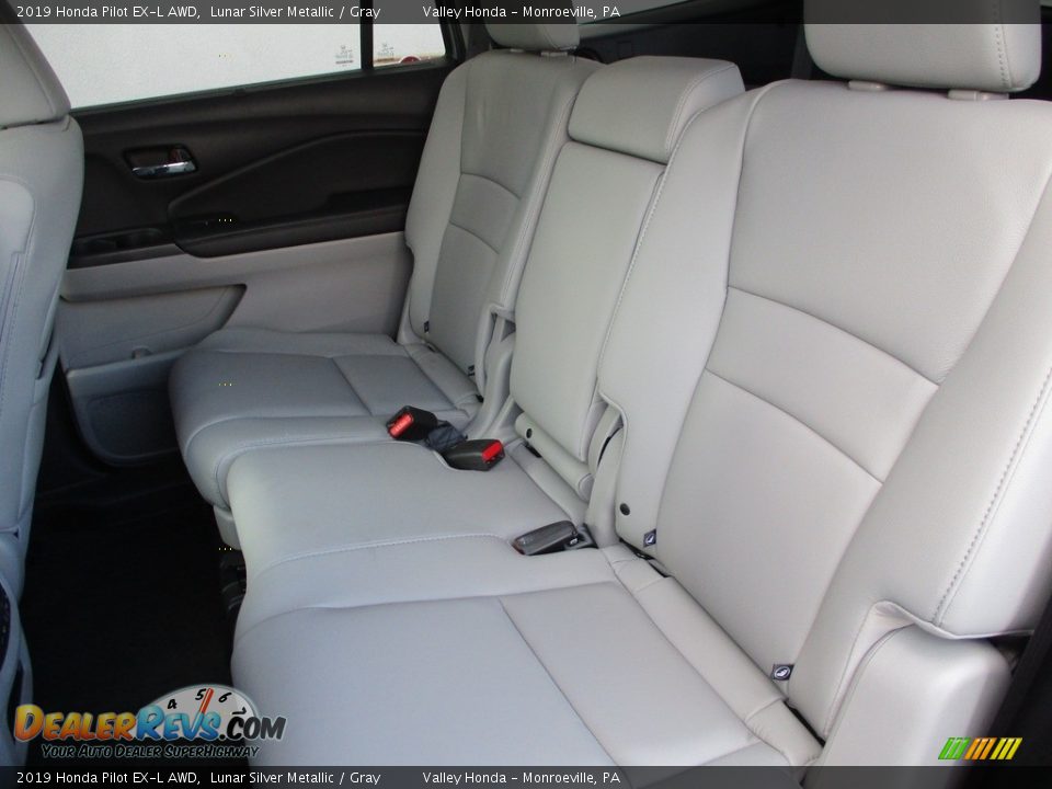 2019 Honda Pilot EX-L AWD Lunar Silver Metallic / Gray Photo #13