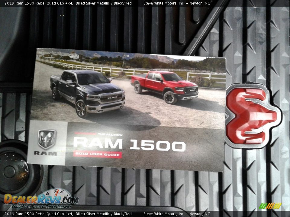2019 Ram 1500 Rebel Quad Cab 4x4 Billett Silver Metallic / Black/Red Photo #31