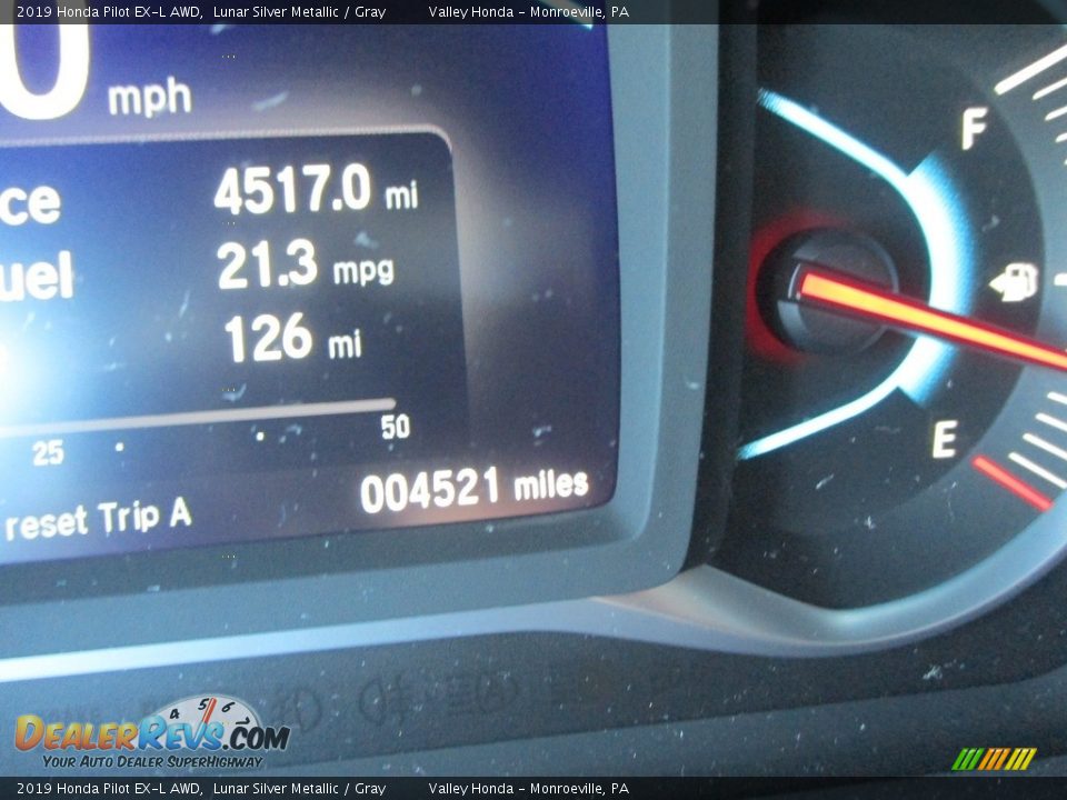 2019 Honda Pilot EX-L AWD Lunar Silver Metallic / Gray Photo #20