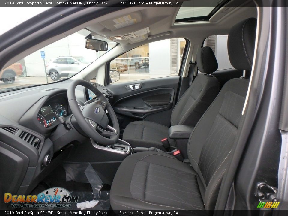 Ebony Black Interior - 2019 Ford EcoSport SE 4WD Photo #13