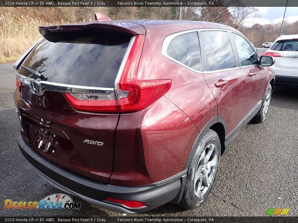 2019 Honda CR-V EX AWD Basque Red Pearl II / Gray Photo #4