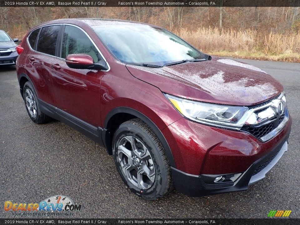 2019 Honda CR-V EX AWD Basque Red Pearl II / Gray Photo #5