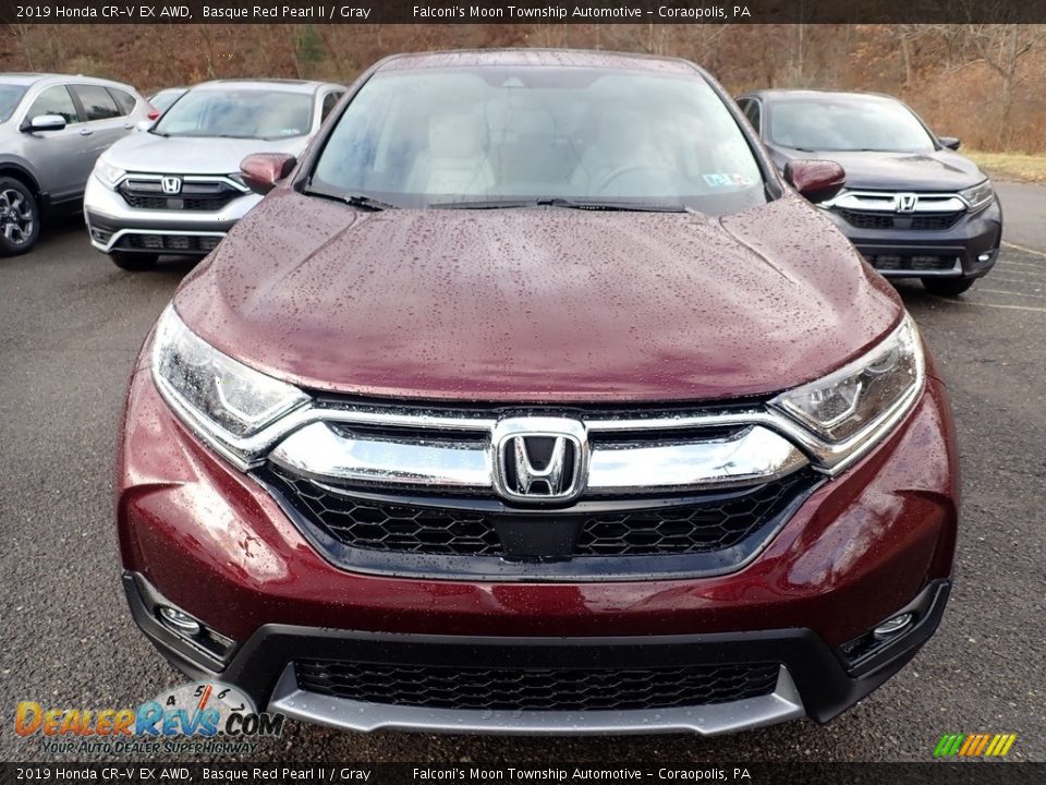 2019 Honda CR-V EX AWD Basque Red Pearl II / Gray Photo #6