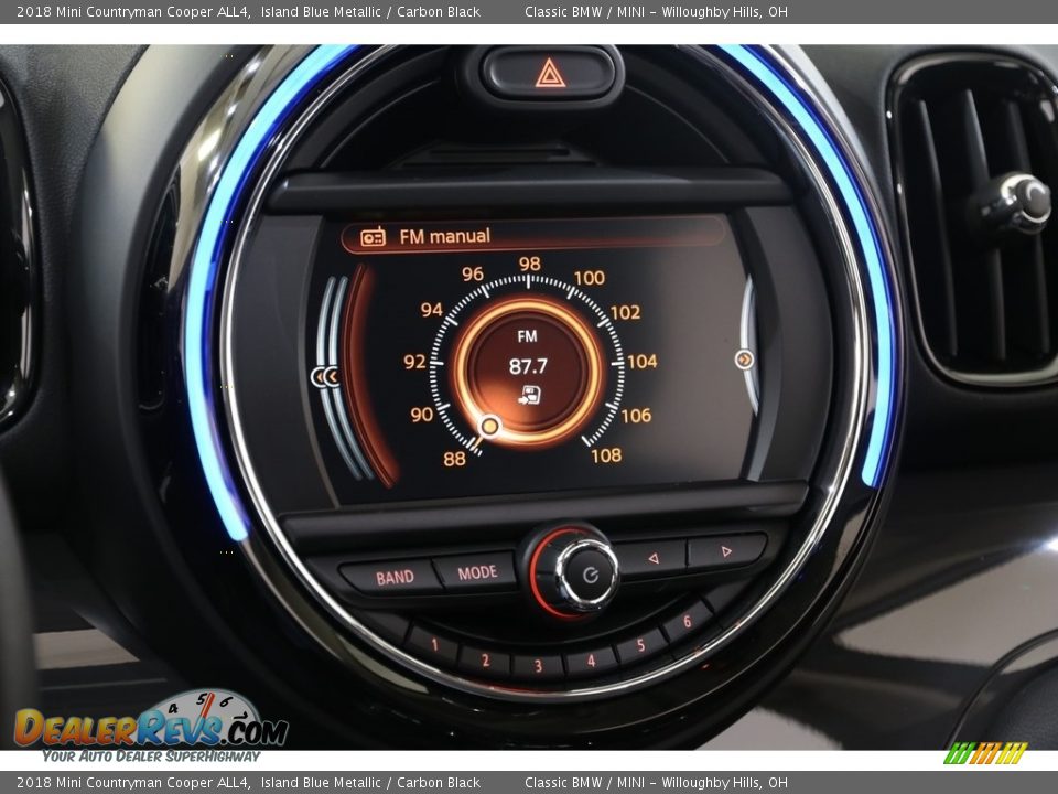 2018 Mini Countryman Cooper ALL4 Island Blue Metallic / Carbon Black Photo #9