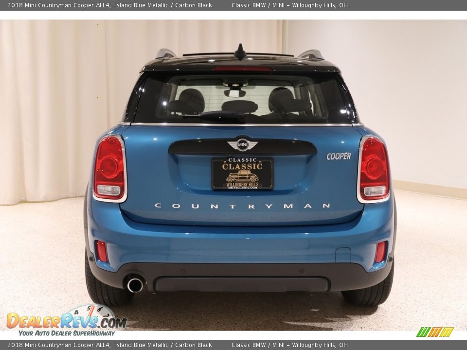 2018 Mini Countryman Cooper ALL4 Island Blue Metallic / Carbon Black Photo #18