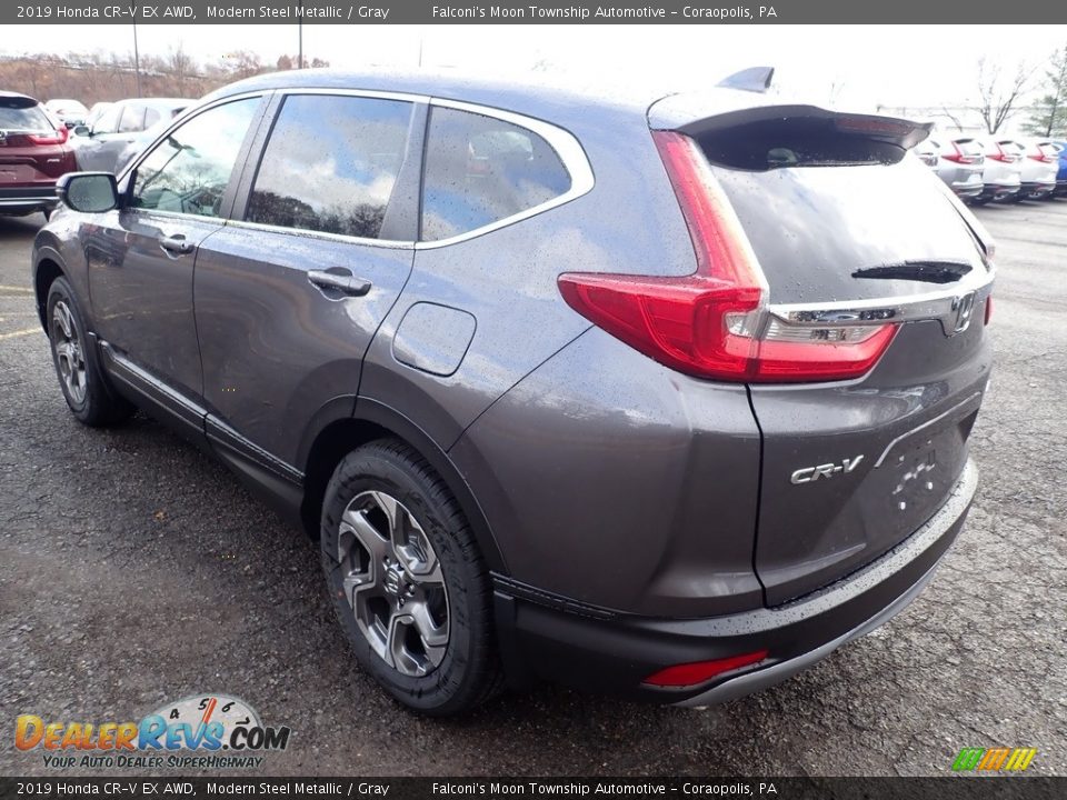 2019 Honda CR-V EX AWD Modern Steel Metallic / Gray Photo #2
