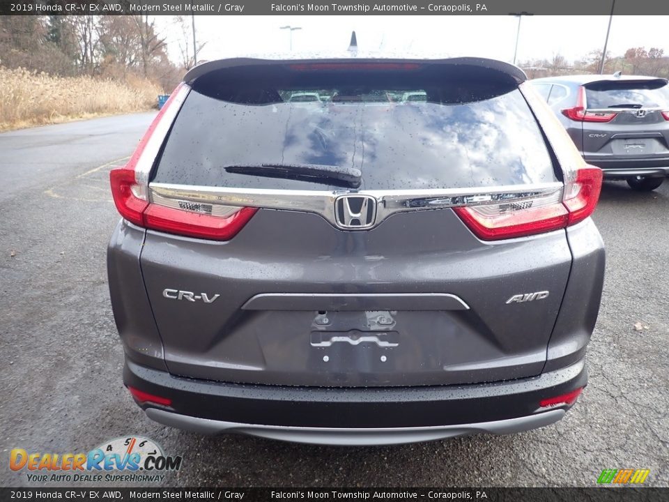 2019 Honda CR-V EX AWD Modern Steel Metallic / Gray Photo #3