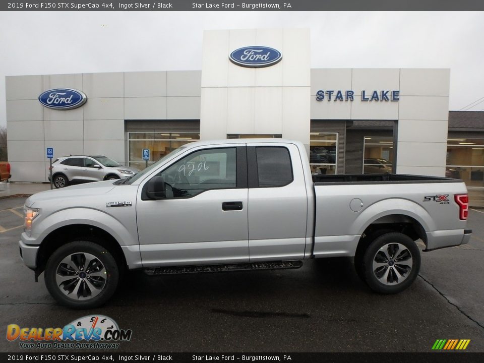 2019 Ford F150 STX SuperCab 4x4 Ingot Silver / Black Photo #1