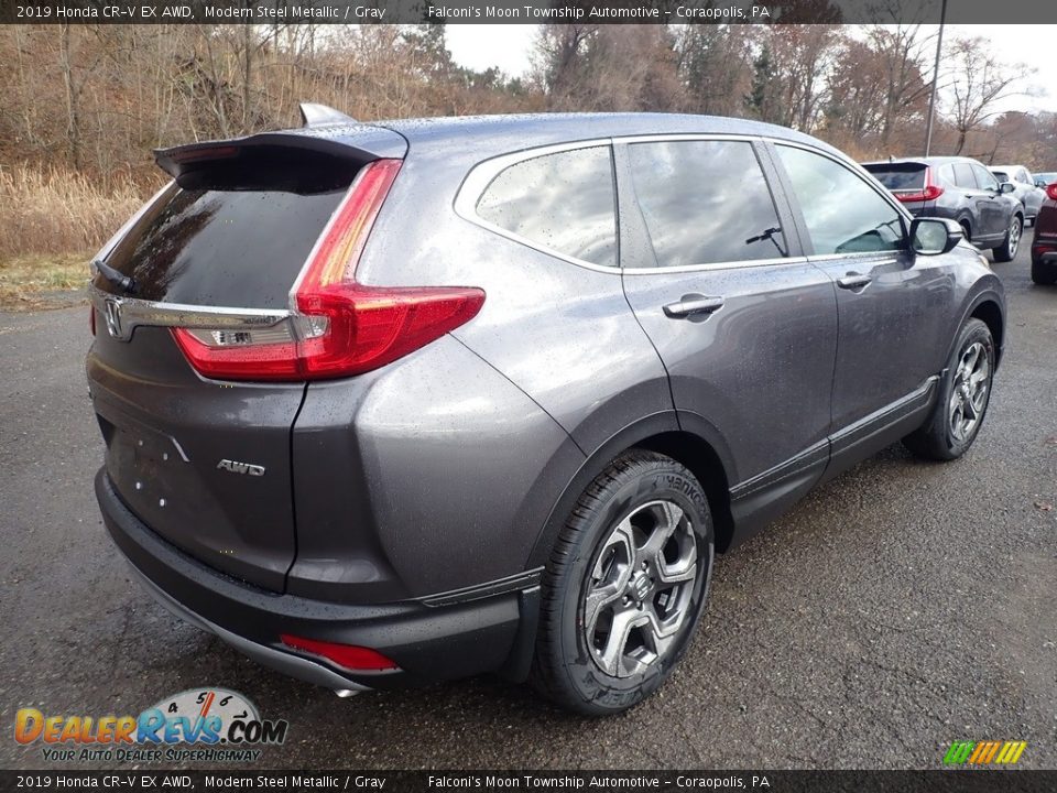 2019 Honda CR-V EX AWD Modern Steel Metallic / Gray Photo #4