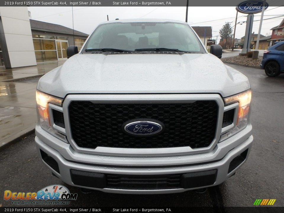 2019 Ford F150 STX SuperCab 4x4 Ingot Silver / Black Photo #2