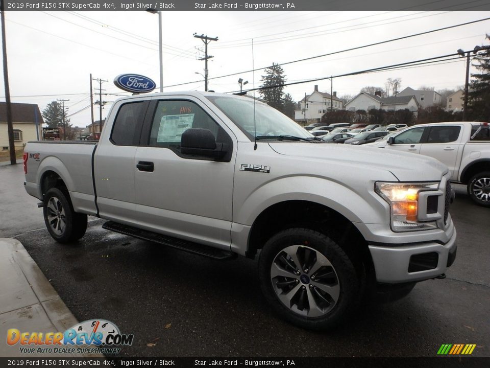 2019 Ford F150 STX SuperCab 4x4 Ingot Silver / Black Photo #3