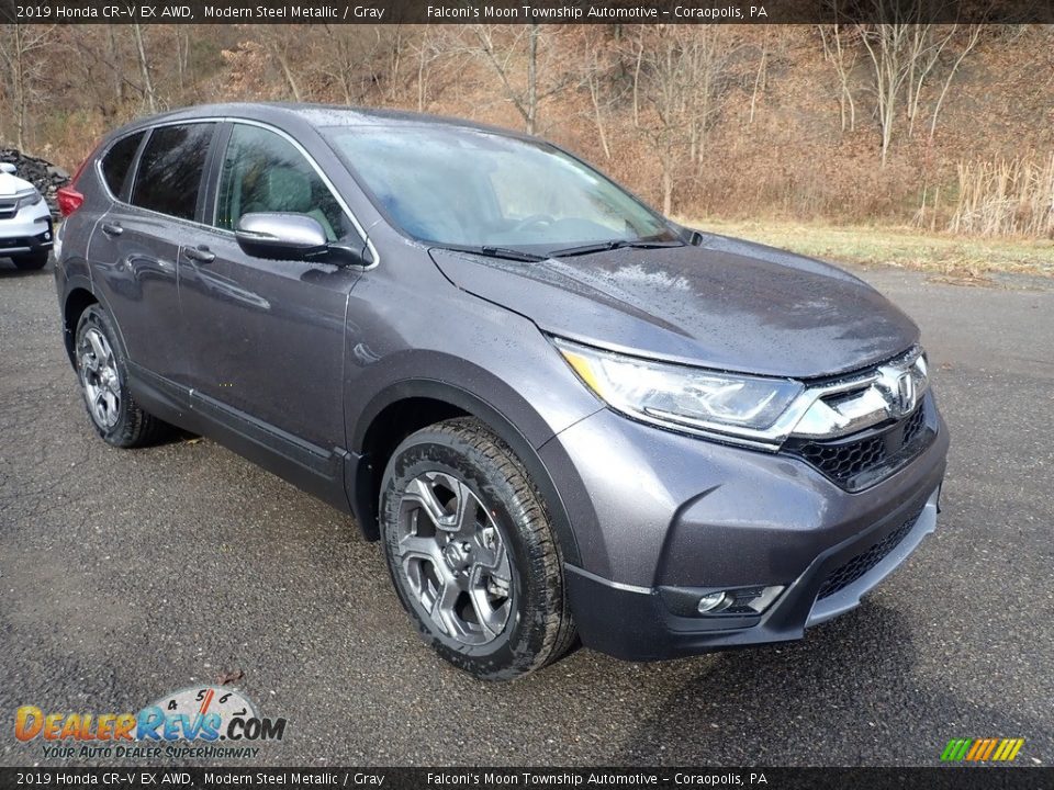 2019 Honda CR-V EX AWD Modern Steel Metallic / Gray Photo #5