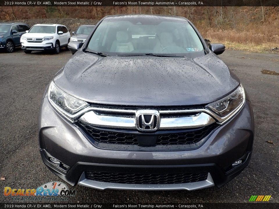 2019 Honda CR-V EX AWD Modern Steel Metallic / Gray Photo #6