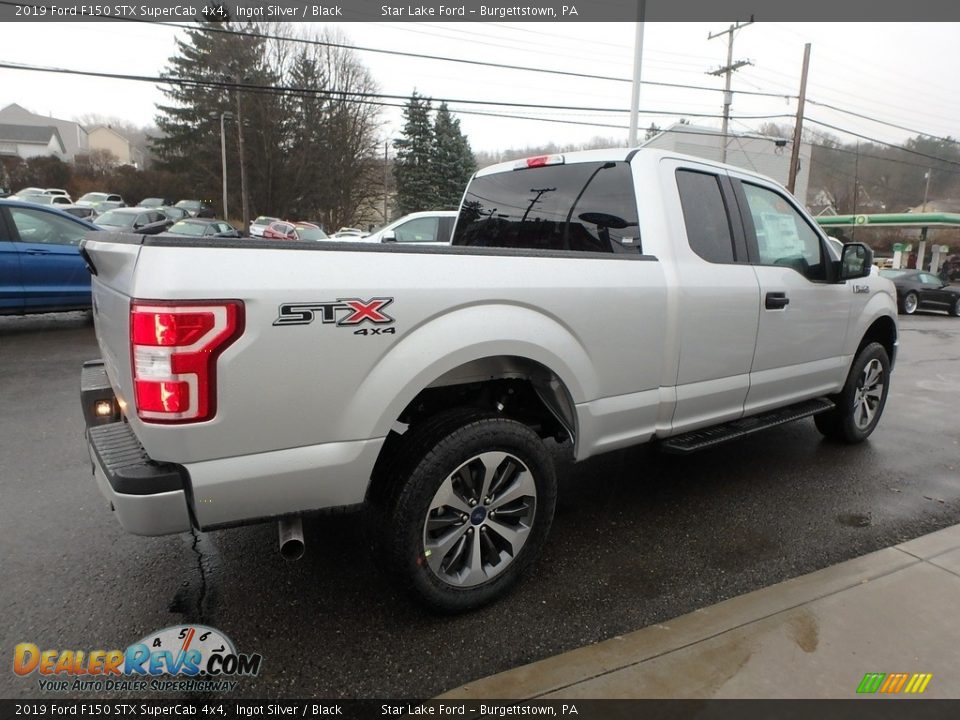 2019 Ford F150 STX SuperCab 4x4 Ingot Silver / Black Photo #5