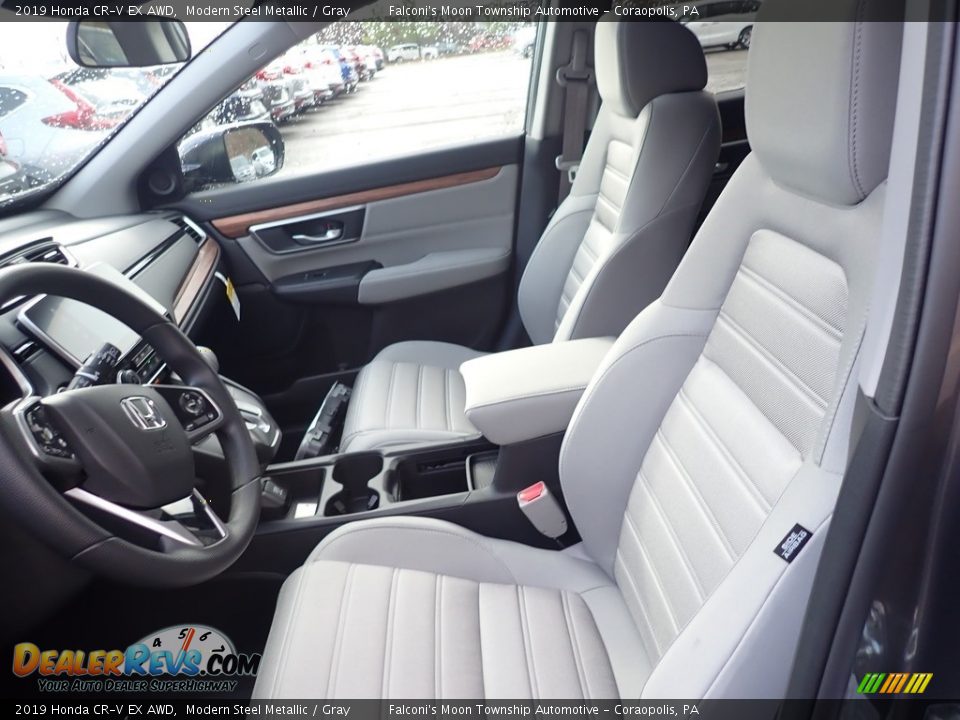 2019 Honda CR-V EX AWD Modern Steel Metallic / Gray Photo #8