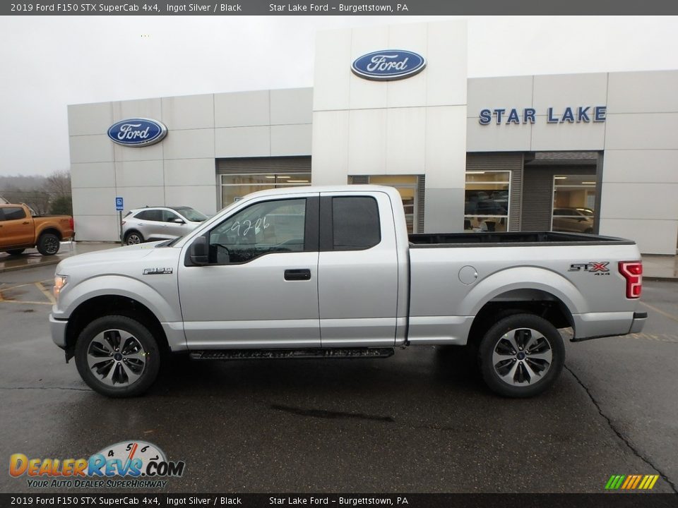 2019 Ford F150 STX SuperCab 4x4 Ingot Silver / Black Photo #8