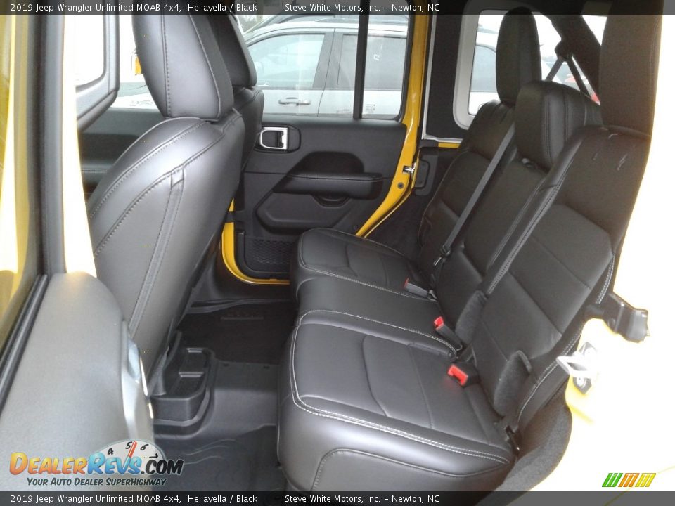 Rear Seat of 2019 Jeep Wrangler Unlimited MOAB 4x4 Photo #11