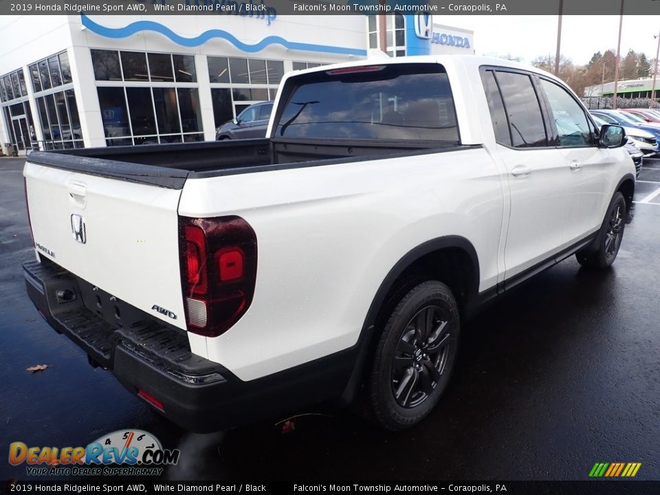 2019 Honda Ridgeline Sport AWD White Diamond Pearl / Black Photo #4