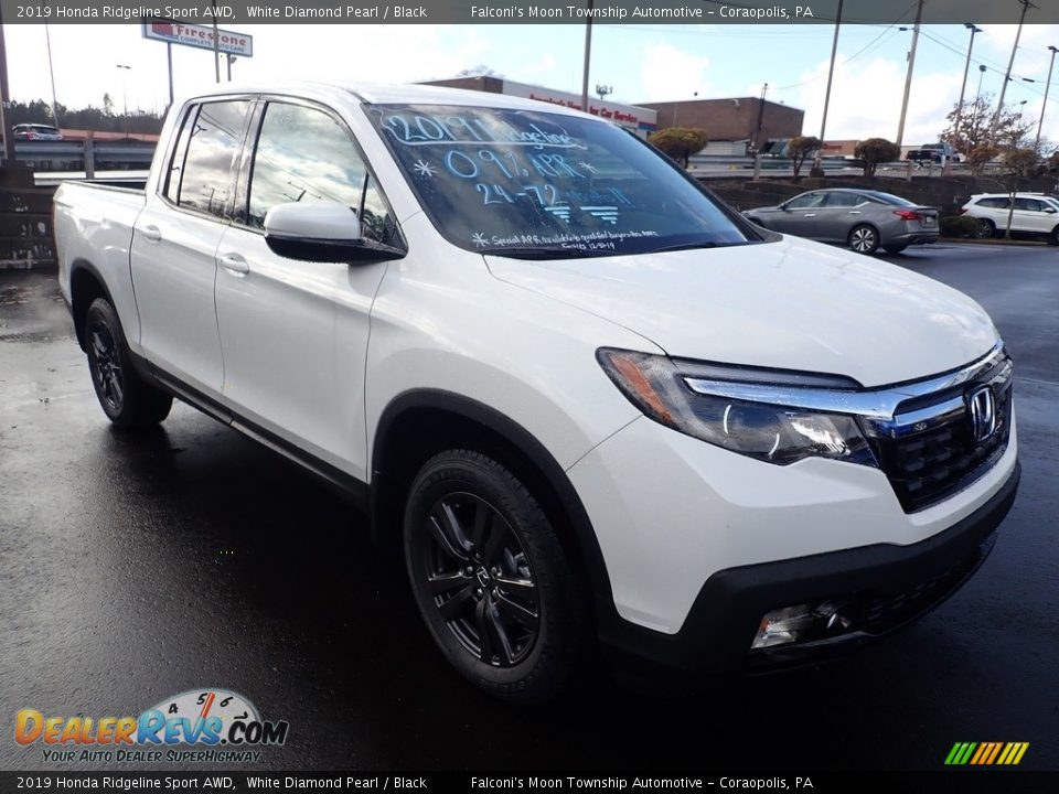 2019 Honda Ridgeline Sport AWD White Diamond Pearl / Black Photo #5