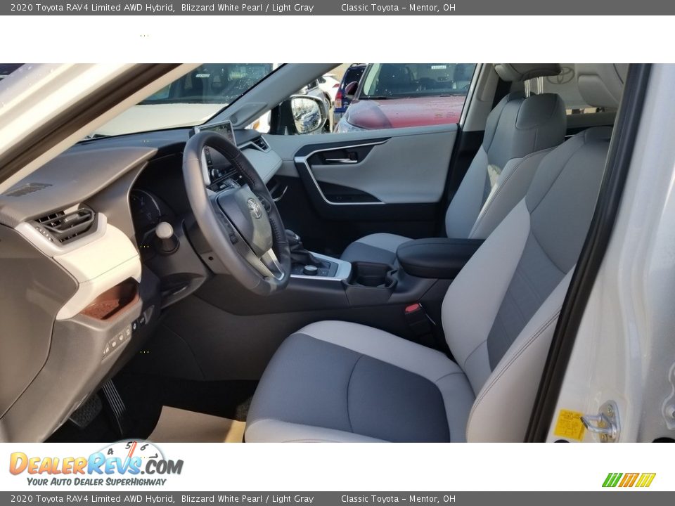 2020 Toyota RAV4 Limited AWD Hybrid Blizzard White Pearl / Light Gray Photo #2