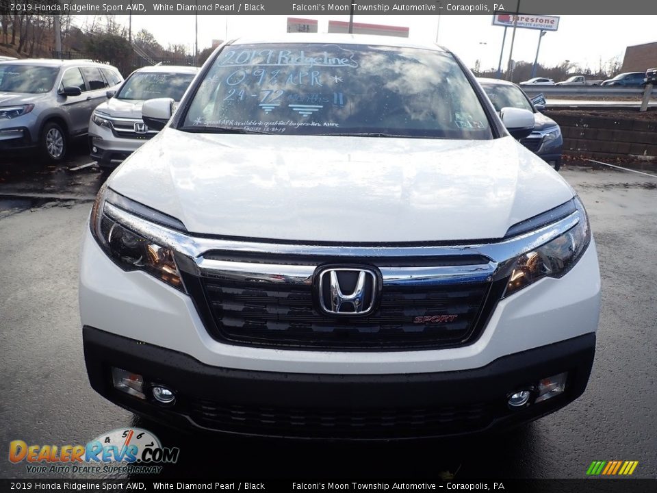 2019 Honda Ridgeline Sport AWD White Diamond Pearl / Black Photo #6